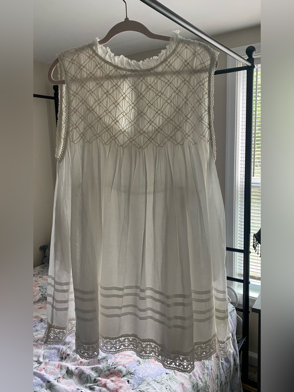 Free People Shea Solid mini dress in ivory